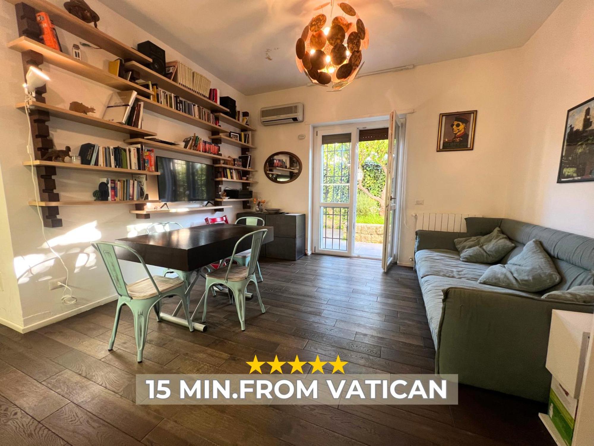 15 Min From The Vatican Wi-Fi And Garden Roma Exterior foto