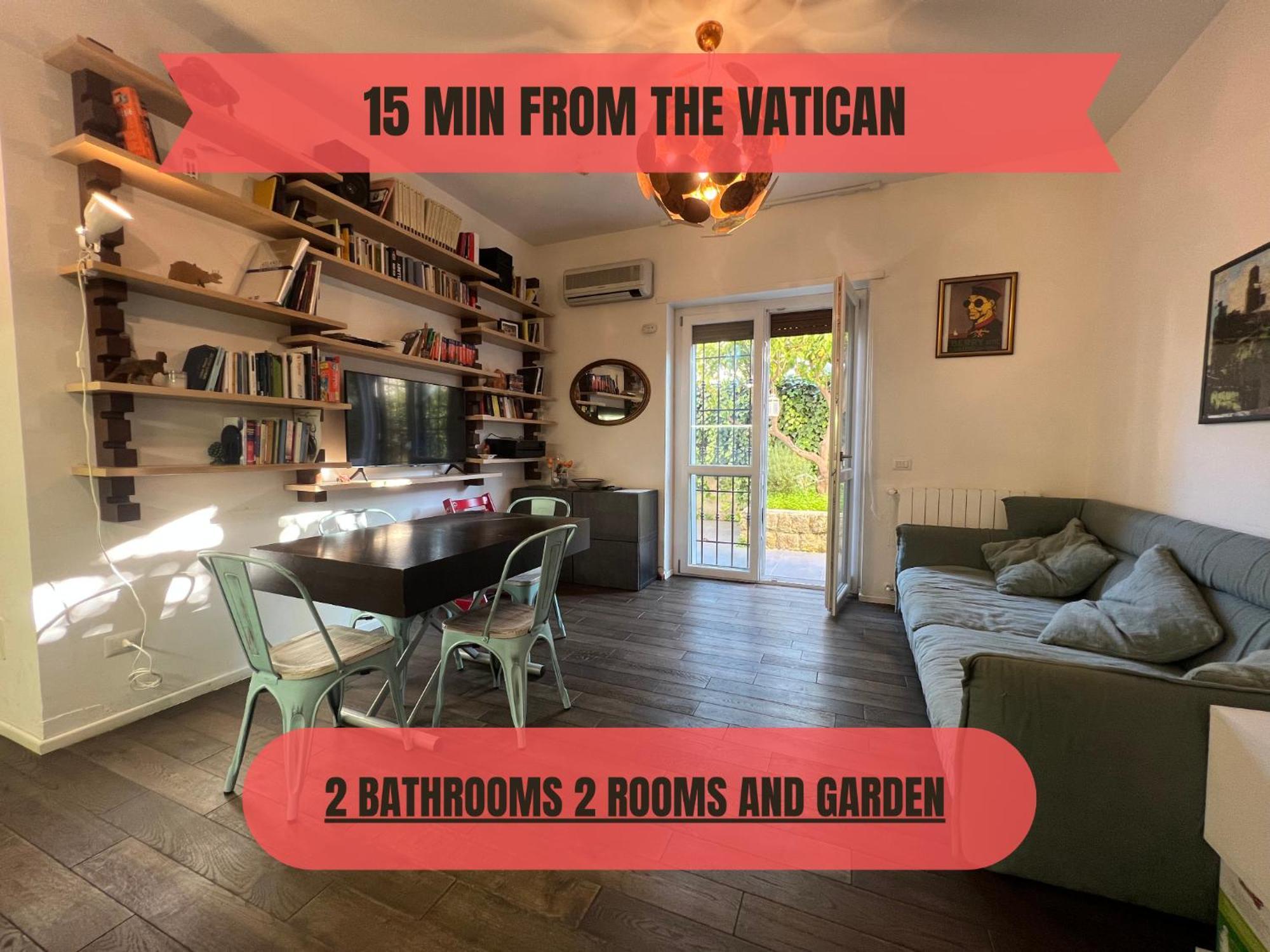 15 Min From The Vatican Wi-Fi And Garden Roma Exterior foto