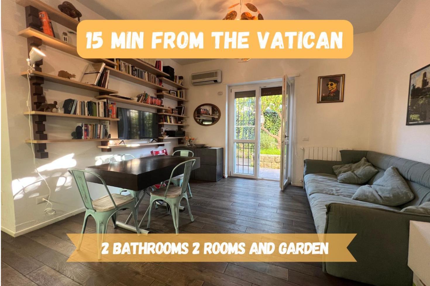 15 Min From The Vatican Wi-Fi And Garden Roma Exterior foto